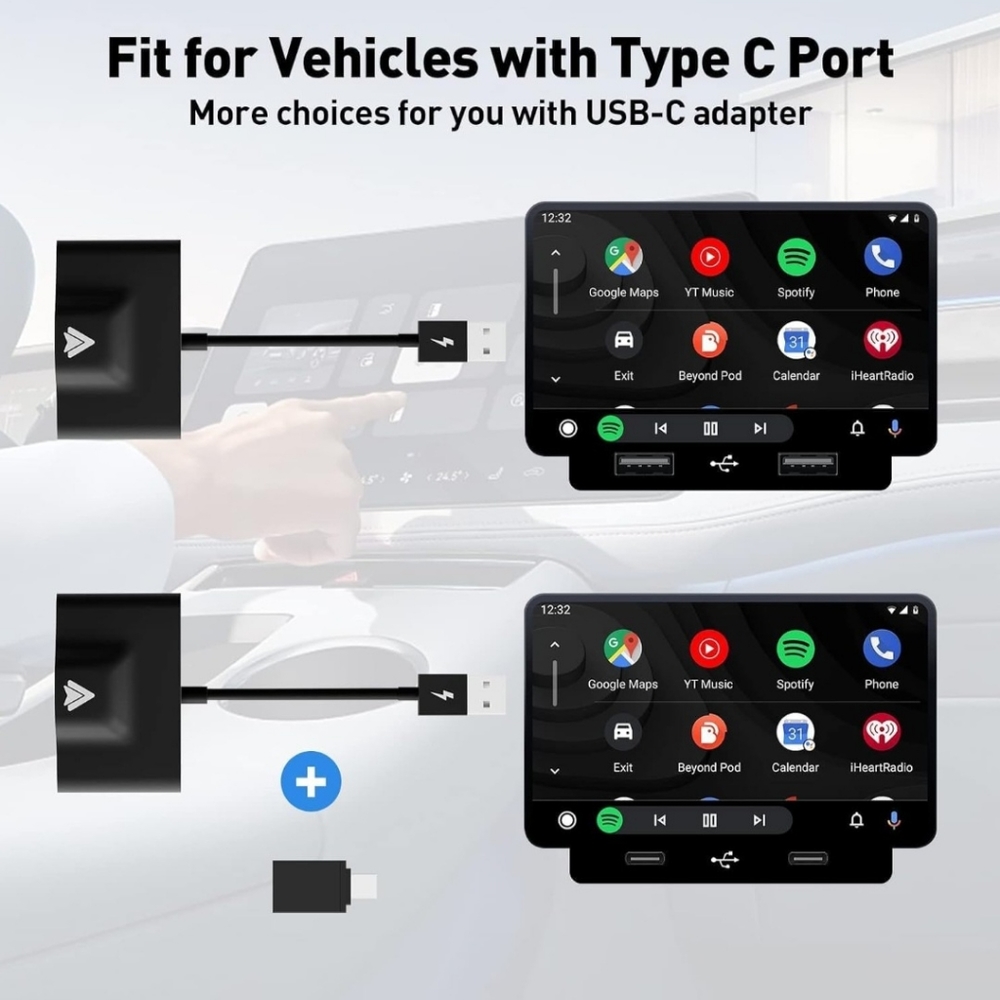 B3105-Black2 Android Auto Wireless Adapter - Picture 6 of 9